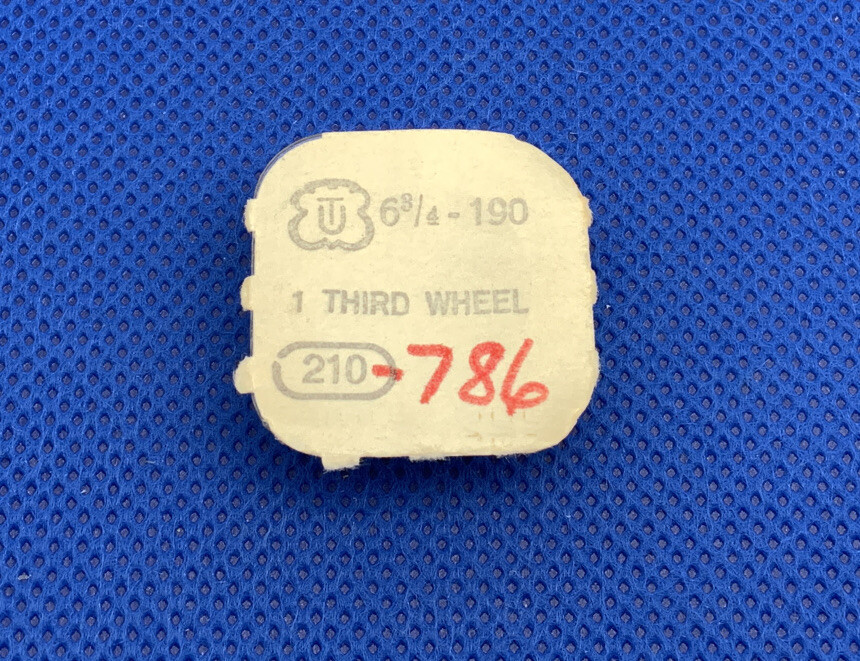 Unitas 190 210/786 Third Wheel. Sealed. New Old Stock. 776-1006 L