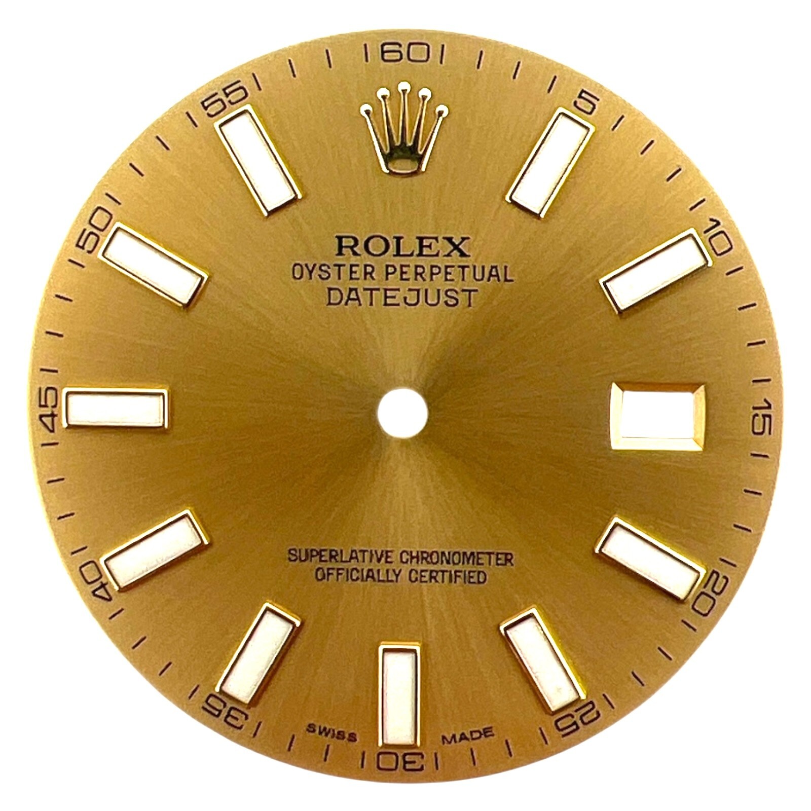 Genuine Rolex Oyster Perpetual Datejust 41mm Dial Champagne Gold 116333