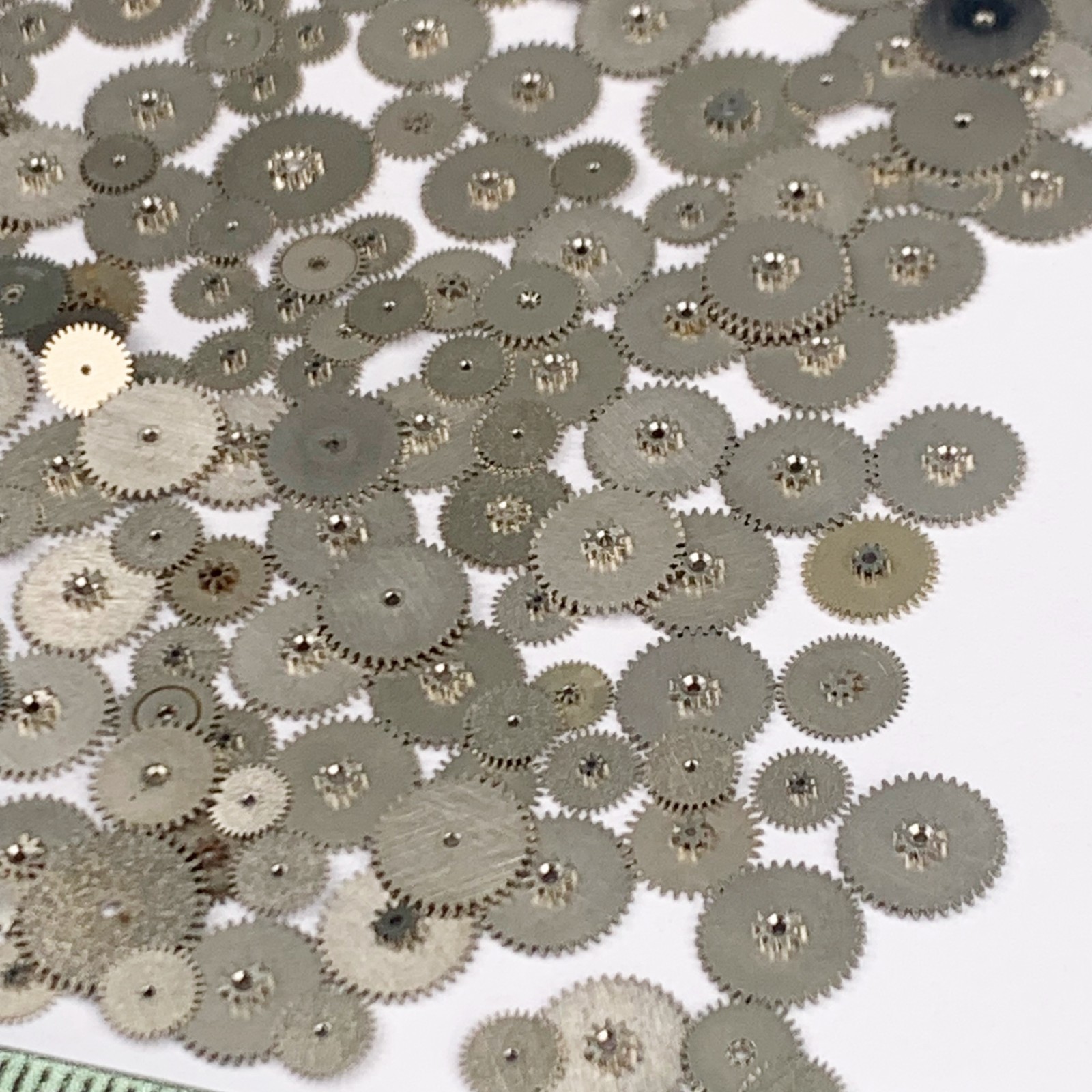 50 Minute Wheels 4.5-9mm Silver Watch Gears Steampunk Part Watchmaker Lot Repair