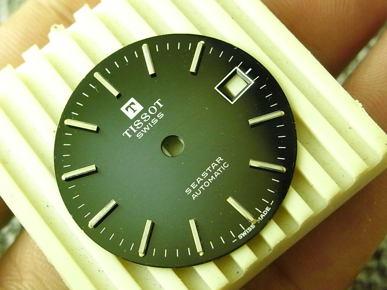 OLD UNUSED TISSOT SEASTAR DARK BLUE AUTOMATIC WATCH DIAL 28.5MM