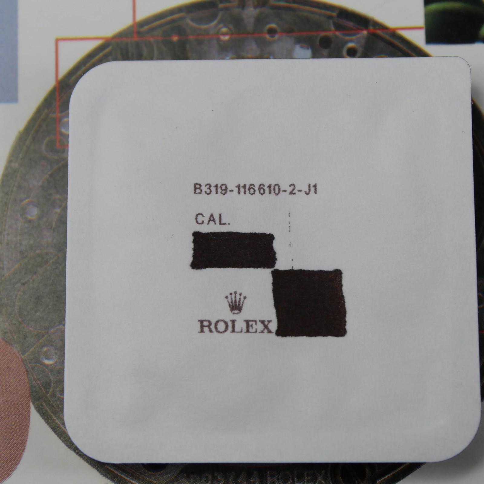 NEW Rolex 319-116610-2 Submariner Steel Glass Seal Ring New In Blister