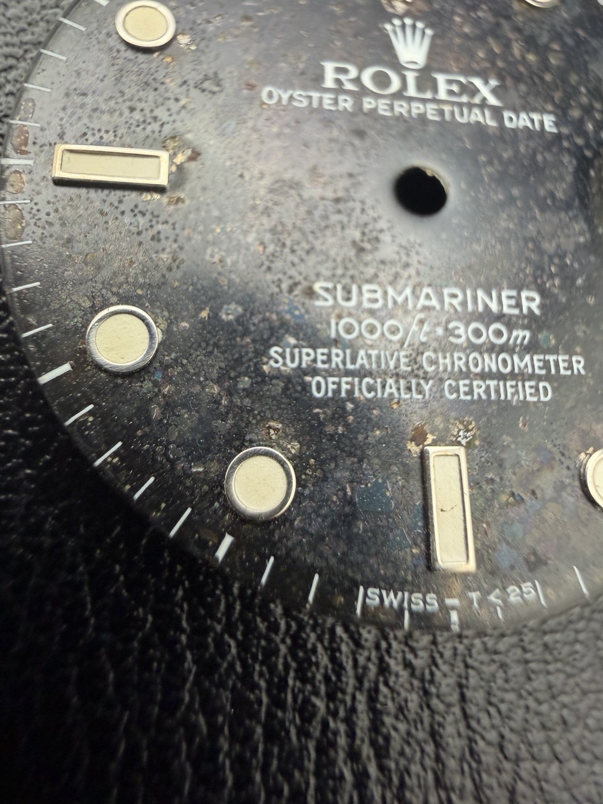 Genuine Rolex Submariner 40mm Black Tritium Dial 16800 168000 16610