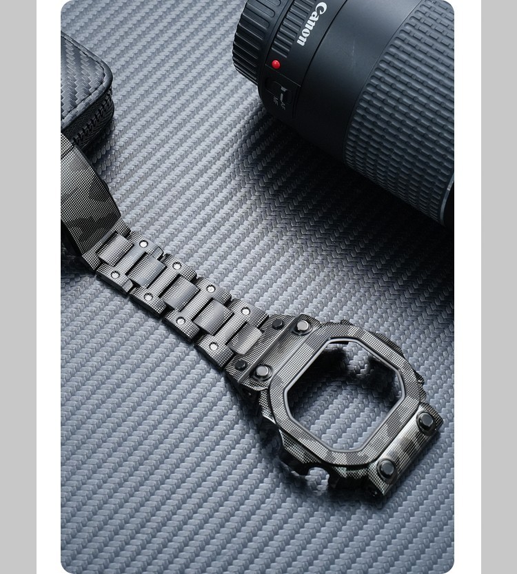 For Casio GX-56BB GXW-56 Modified Steel Watch Strap Camouflage Metal Watch Case