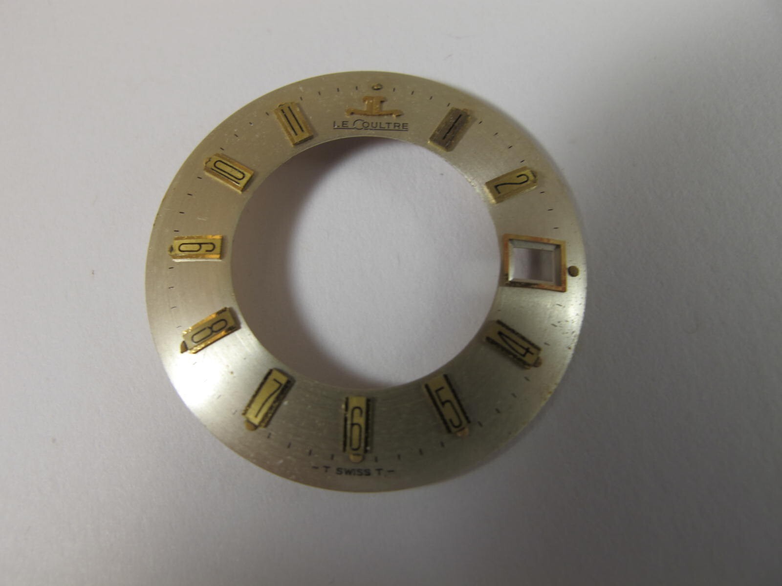 LECOULTRE MEMOVOX OLD STOCK CALIBER 911 WATCH DIAL + DATE WHEEL
