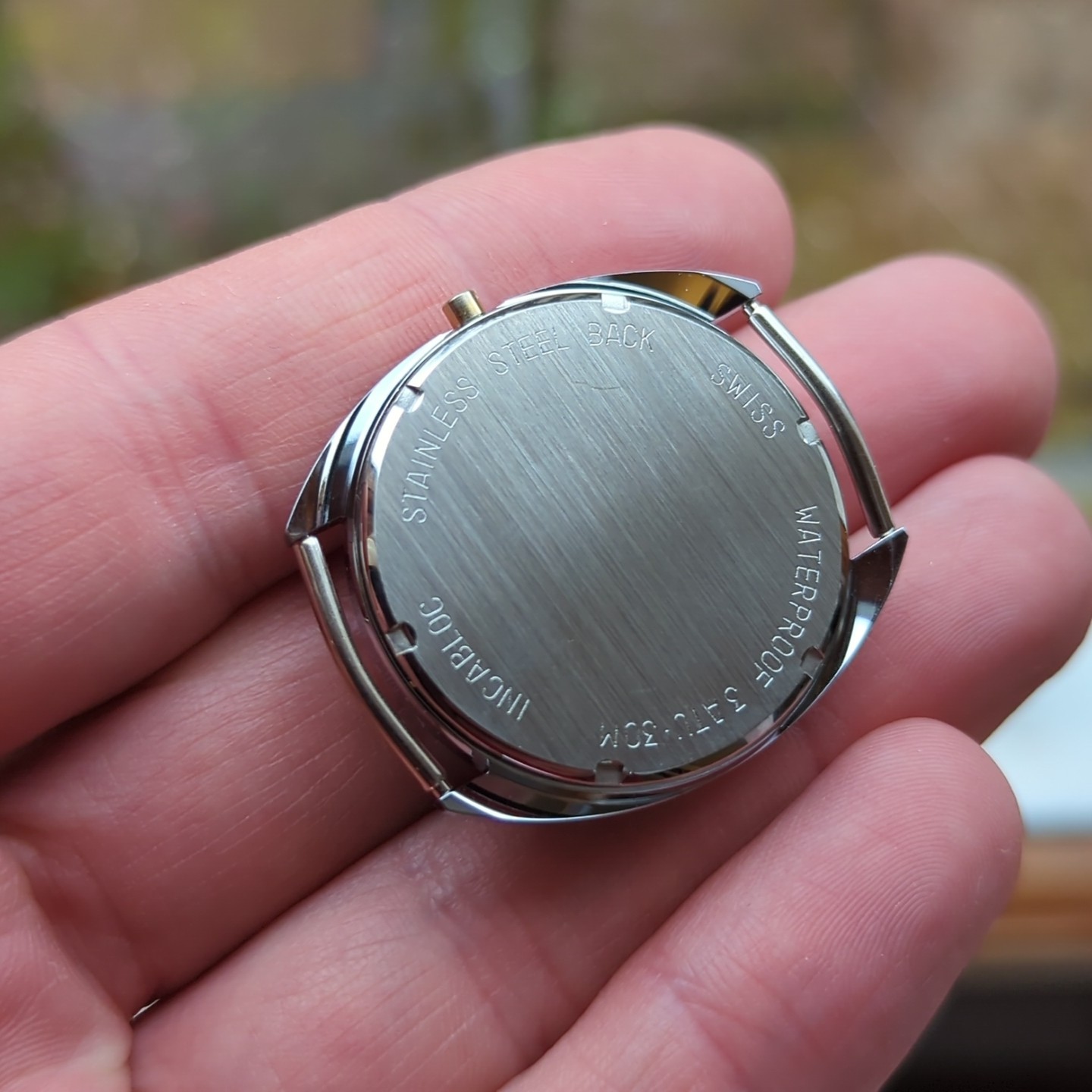 1960s Swiss NOS Waterproof Vtg Watch Case 35mm For Watchmaking (Ref:AL)