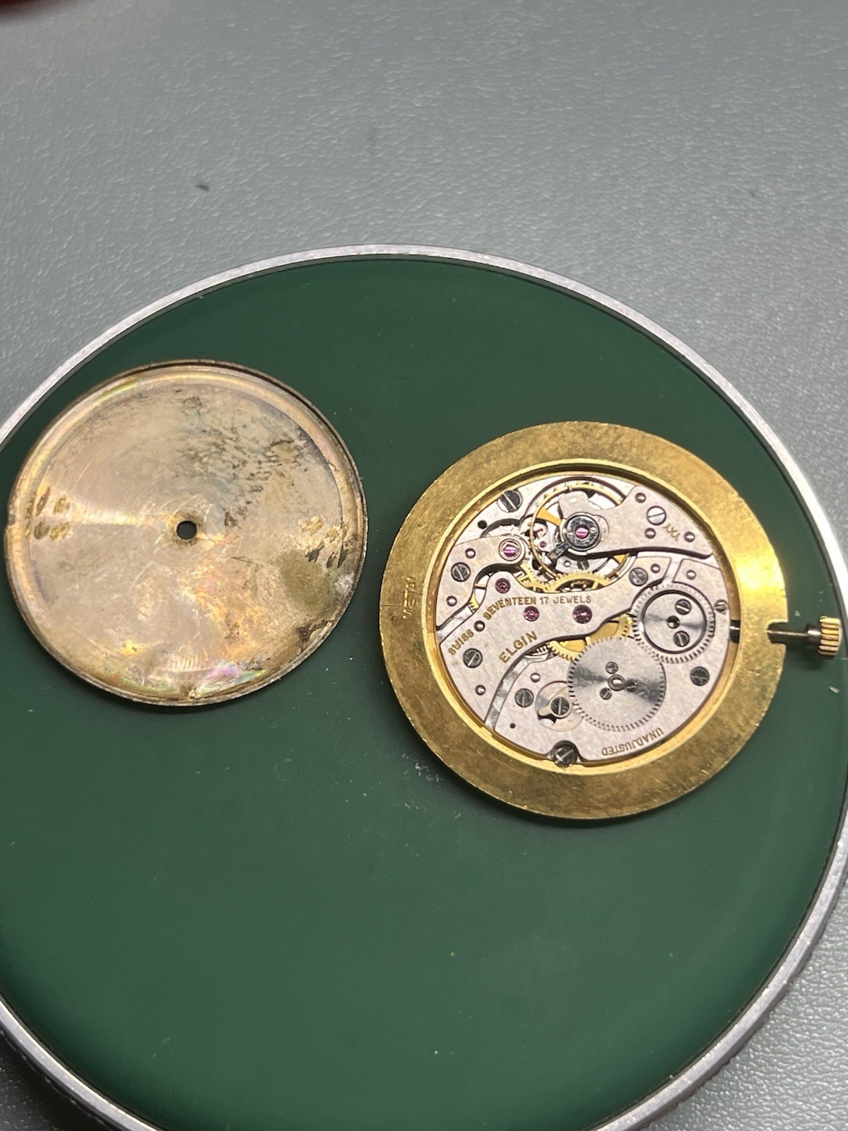 RUNNING Frederic Piguet Cal. 21 Watch Movement 17j Lord Elgin Branded With Dial