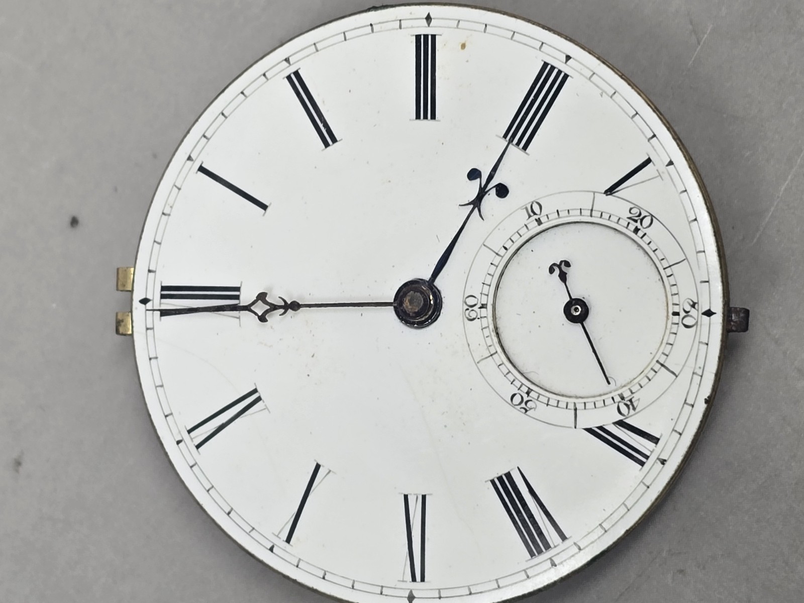 No. 1771 Keywind James Wood Glasgow Pocket Watch Movement Good Balance & Springs