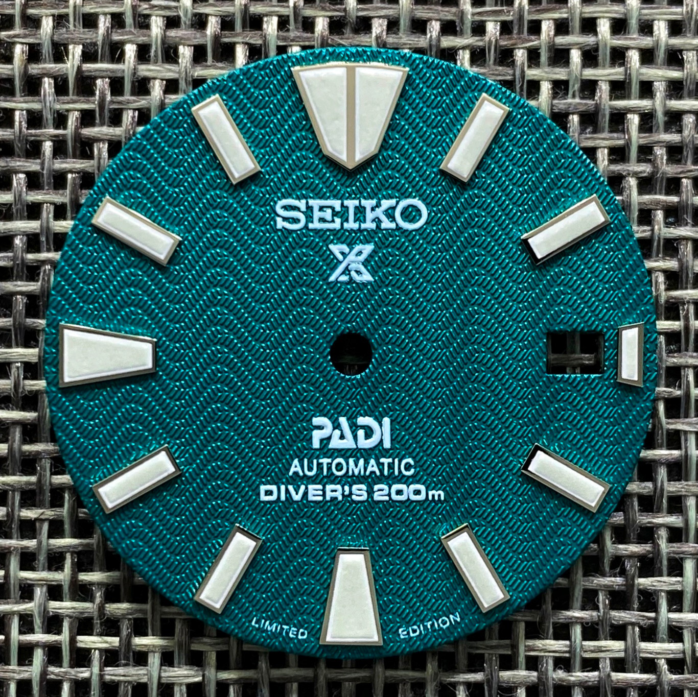 New SAMURAI PADI PROSPEX WAVE GREEN DIAL DIVERS FOR SEIKO NH35 4R35 NH36 4R36