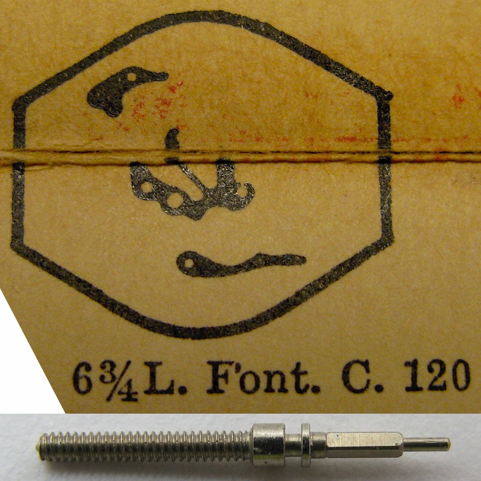 Font 120 Bulova 6AM 6AZ 6AH 6AK watch movement part 401 winding stem Tap 10
