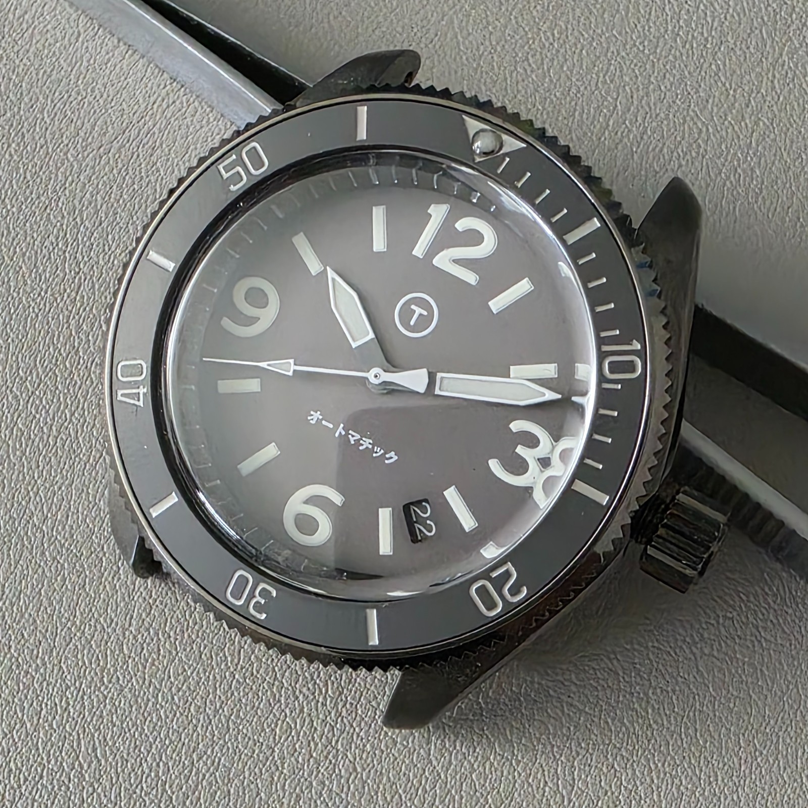SEIKO Bezel Insert SKX007 / 58 True Grey Matte Ceramic Sloped BGW9