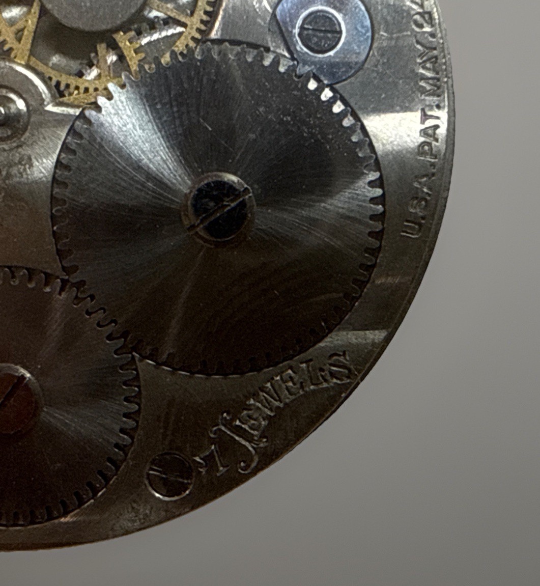 Admiral Non-Magnetic Swiss Pocket Watch Movement Dial 7J Cal 1204 ⌚️ Tacy Watch