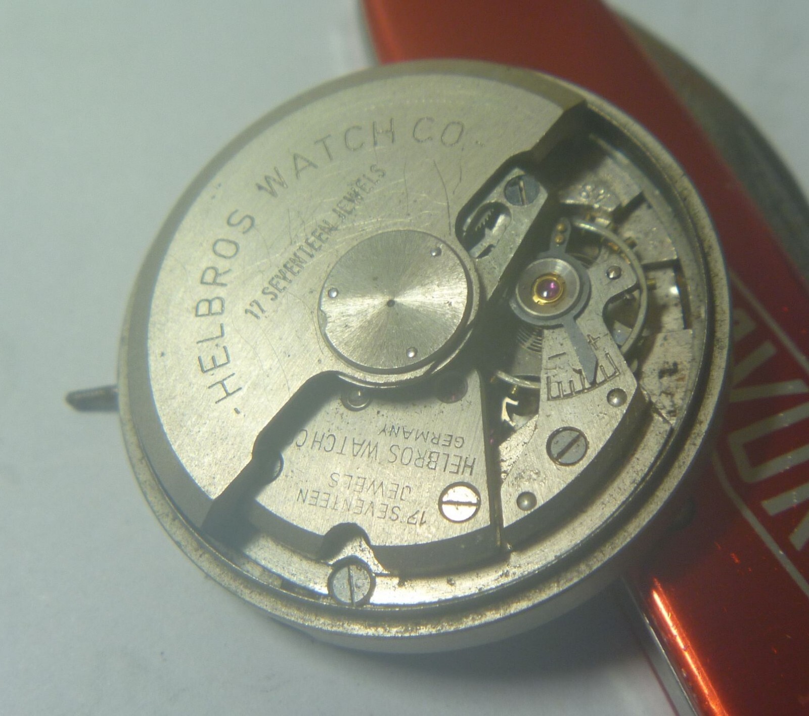 1960s Helbros 17 Jewels Gents Selfinding Otero 48 Base Cal Movt & Dial- Parts!