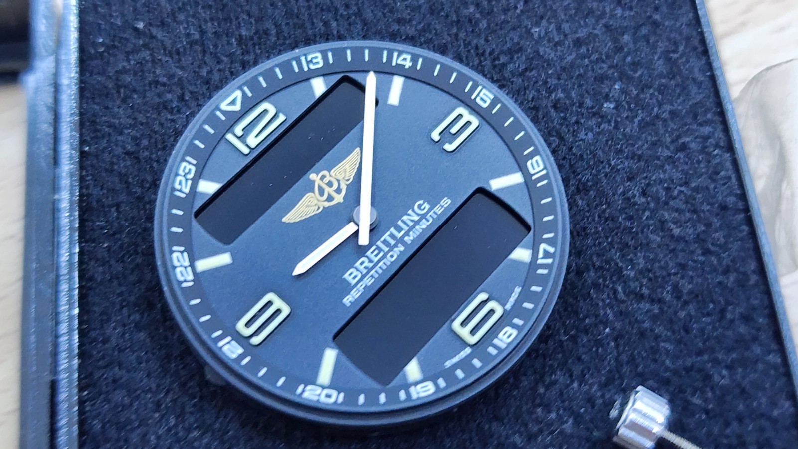 Breitling Aerospace E10.391 Digital Watch Movement With Black Dial