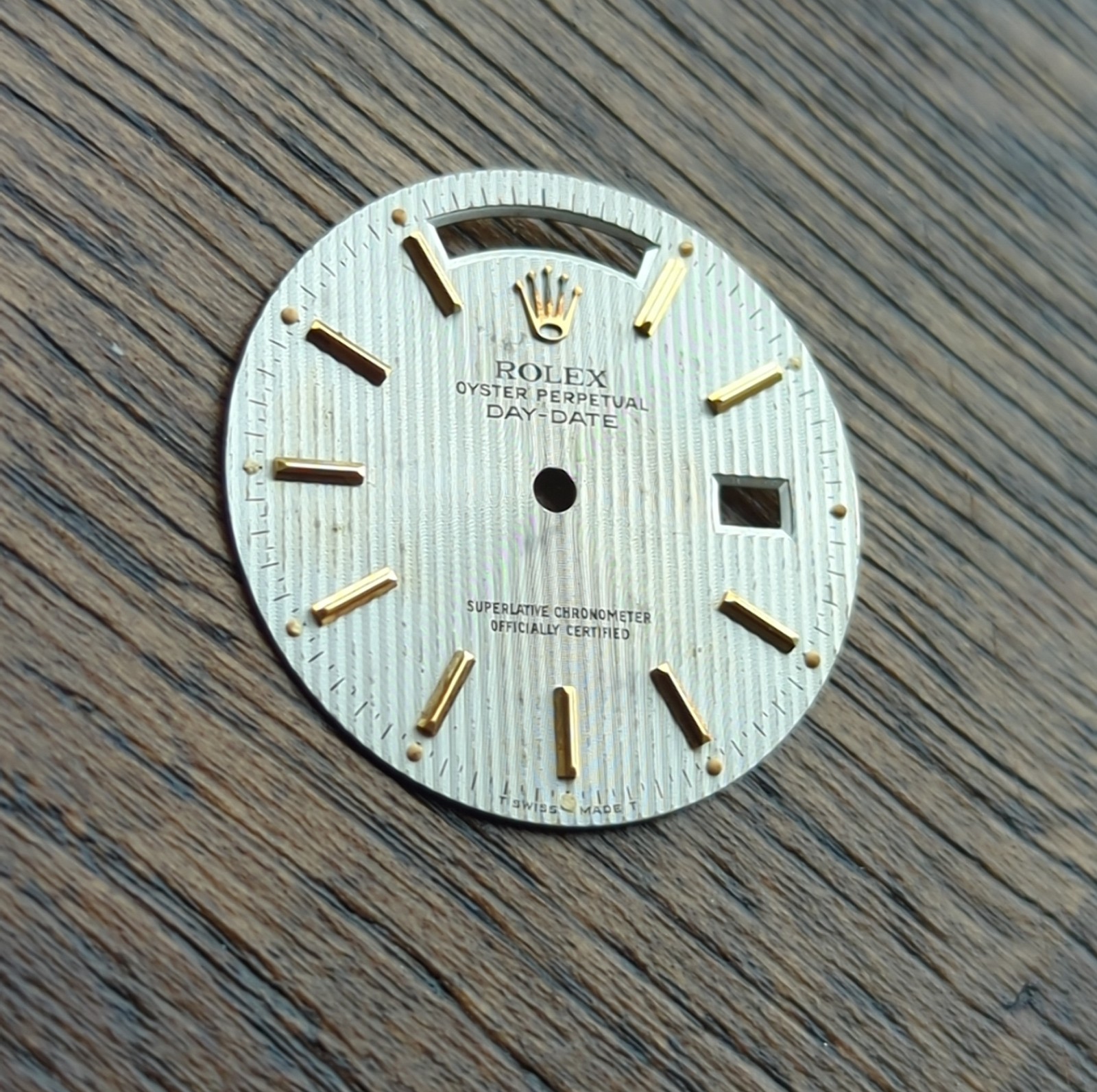 Rolex Oyster Perpetual Day Date 18038 Tapestry Dial Part Used (N44)