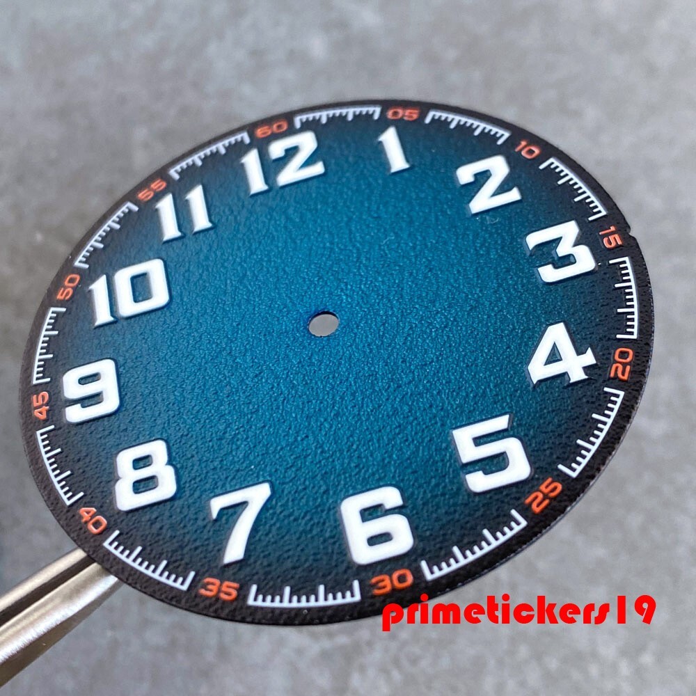 40.5mm Watch Dial Matte Face Hands Set Luminous Fit NH35 NH36 ETA2824 PT5000