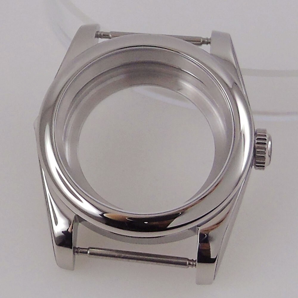 36/39mm Round Poilshed Stainless Steel Diver 20ATM Watch Case For NH35 NH36 Move