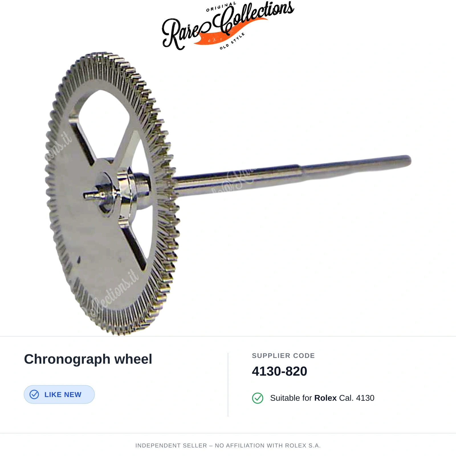 Chronograph wheel Equal to new for Rolex (cod. 4130-820) Chronograph wheel