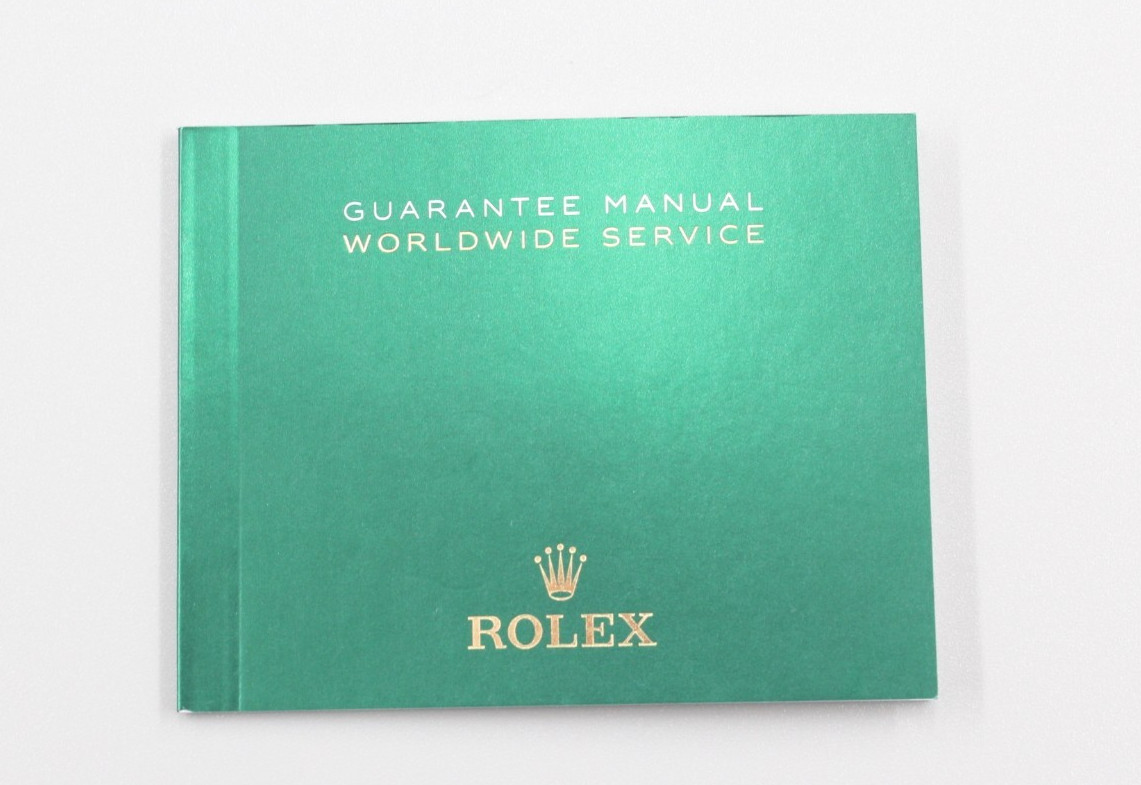 Rolex Current Style Warranty Booklet Genuine OEM Used Mint Condition